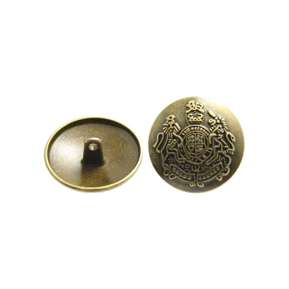 Anjing Metal Buttons Mushroom Shank Buttons Windbreaker Casual Suit Coat Buttons,Pack of 12