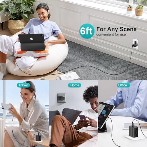 Bloc de charge USB C compact 20W double sortie PD3.0 avec cordon de recharge inclus - 7