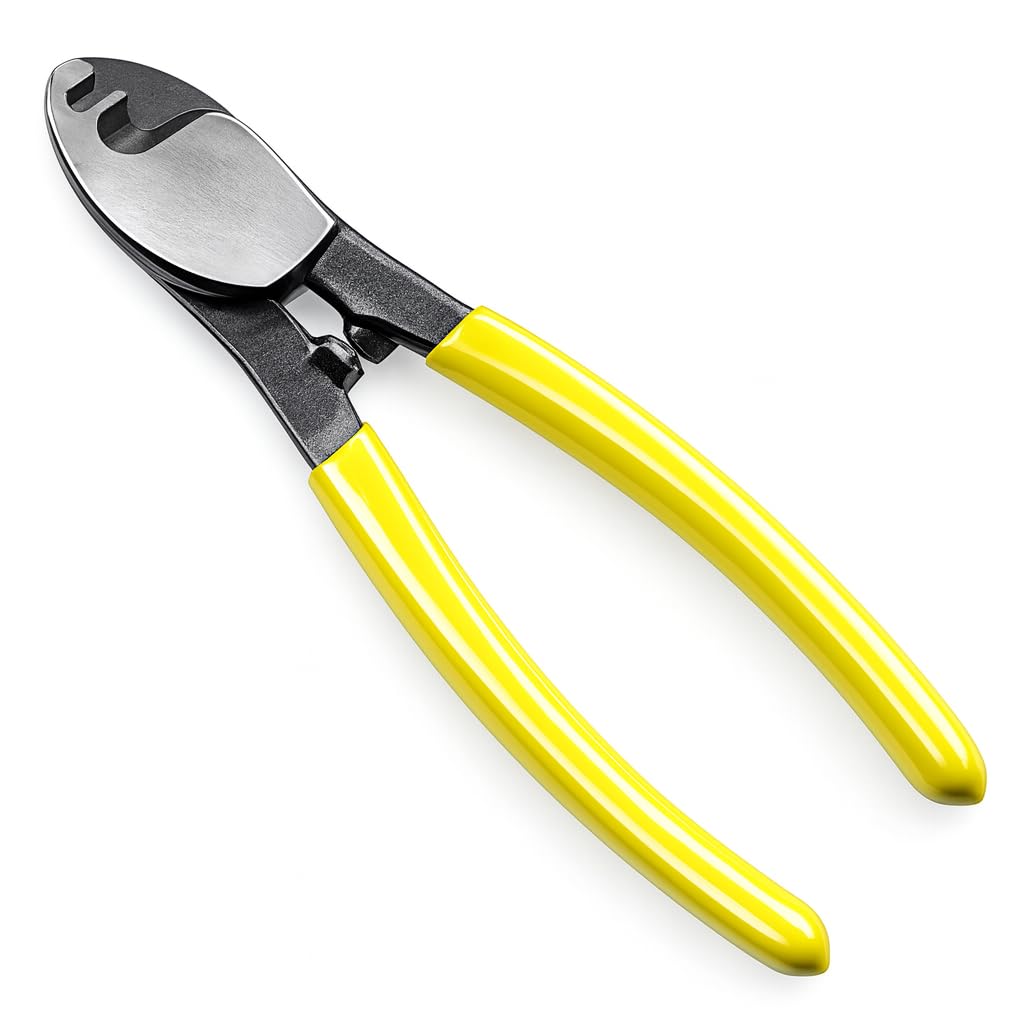 KATSU Cable Cutter Wire Stripper 150mm (6"), Heavy Duty Cutting Plier for Aluminum Copper Wires 417311