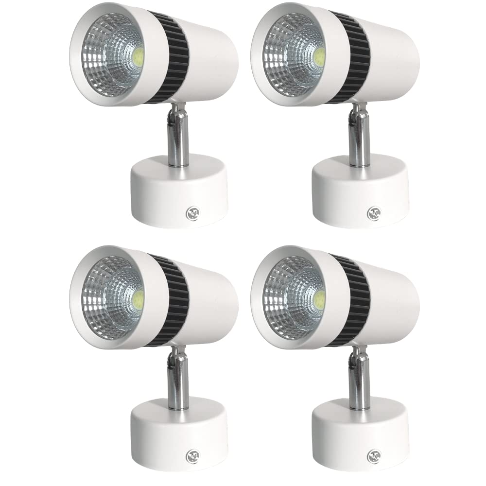 D'Mak 6 watt LED Wall Spot Light (Warm White, Pack of 4)