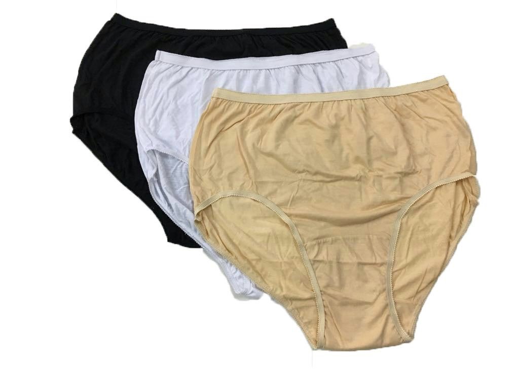 Eve's Charming Ladies Shinker High Waist Panties Pack of 3 (Size :- L, Multicolour)