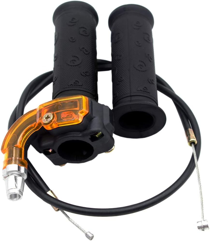 7/8" 22mm Twist Throttle Accelerator Grip and Throttle Cable for 47cc 49cc Dirt Bike Mini Bike Pit Bike ATV Quad Pocket