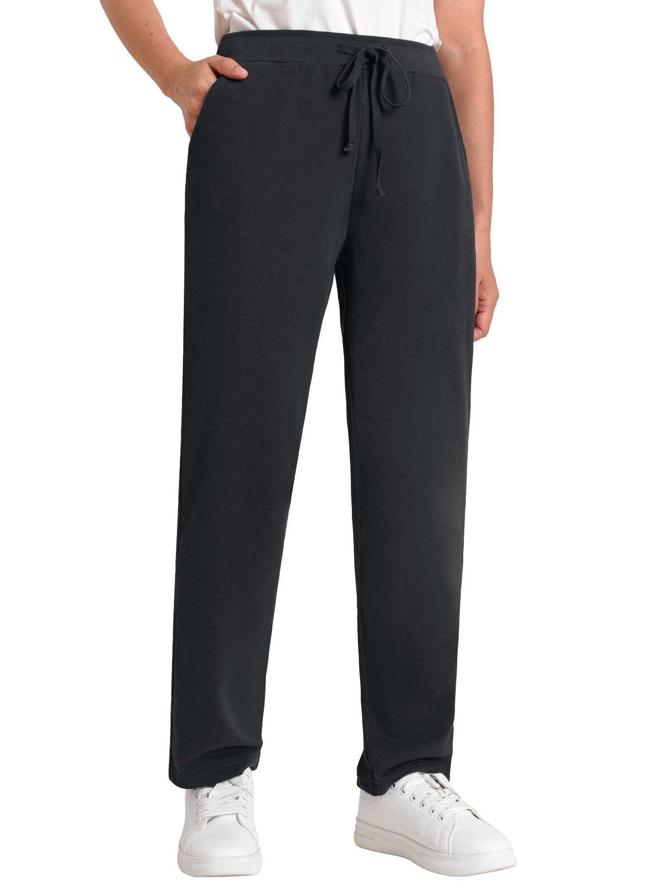 WeinteeWomen's Petite Sweatpants Jogging Pants with Pockets