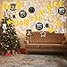 GOER 2026 New Year Festival Party Supplies 31 Pcs Hanging Swirl and Celebration Card,Gold and Black Party Supplies for 2026 New Year Eve Decorations