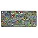 Tapis de Jeux Rues 0,95m x 2,00m, Tapis de Jeu Enfant | Tapis Circuit Voiture | Tapis Chambre Enfant de Haute Qualité
