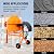 3 Cu. Ft Cement Mixer, Electric Concrete Mixer, 650W 1/3 HP Heavy Duty Concrete Mud Mixer Tools, Portable Concrete Cement Mixer with Wheels and Stand for Mortar, Stucco and Fodder