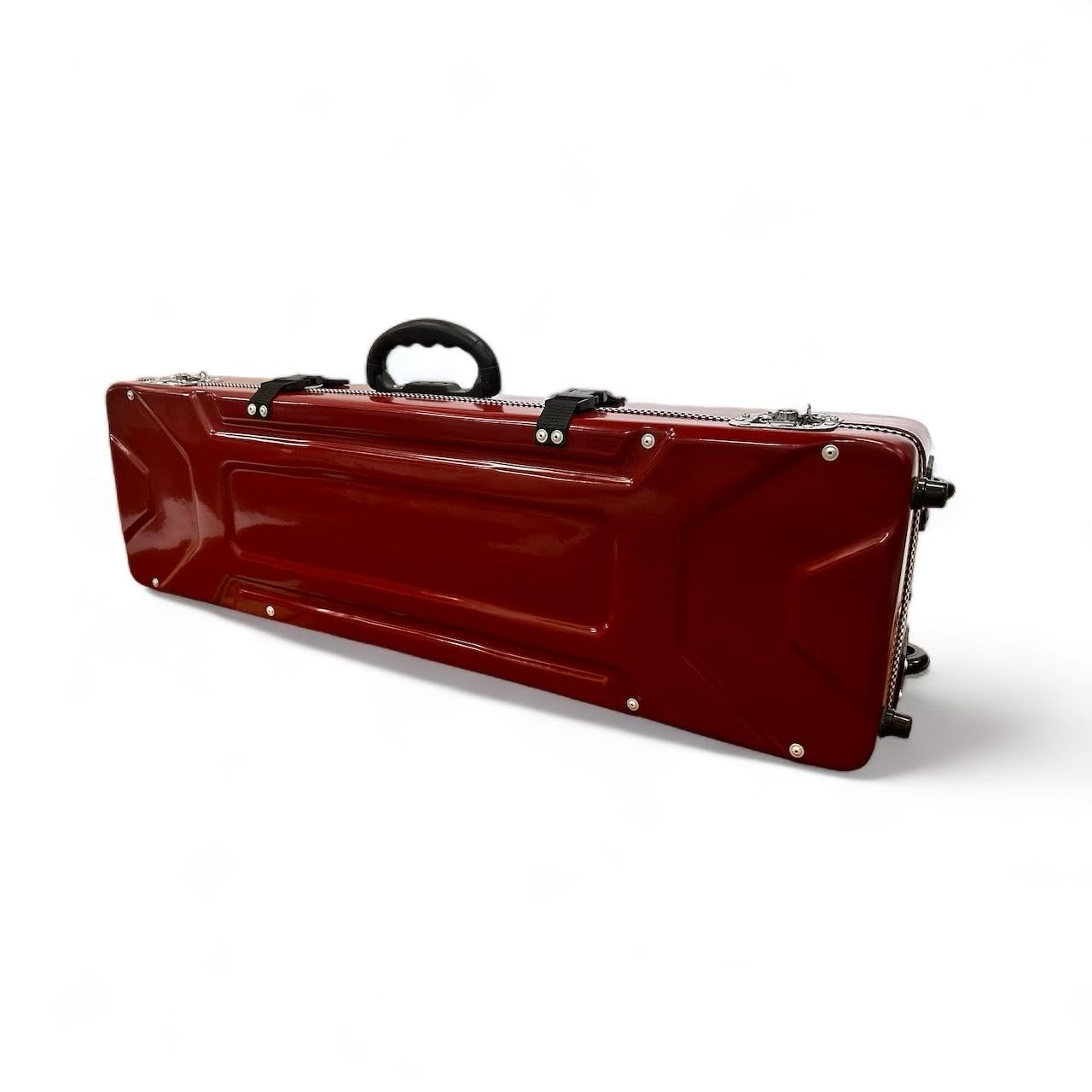 Miraj Musical Flute Hard Fiberglass Case, Carrying bag for full set flutes, 36 inch long space (MAROON)-image-29