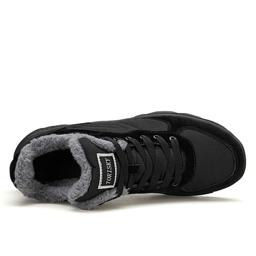 Axcone Stivali Uomo Donna Invernali Impermeabili Trekking Outdoor Caldo Cotone Scarpe Piatto Caviglia Stivaletti Neve - Rosso Marrone Blu Nero Grigio 36-48EU