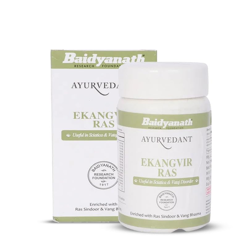 Baidyanath Ayurvedant Ekangvir Ras 60 Tablets | Ayurvedic Remedy for Nerve & Muscle Support, Pain Relief (B0BB9PSSWG) Amazon Price History, Amazon Price Tracker