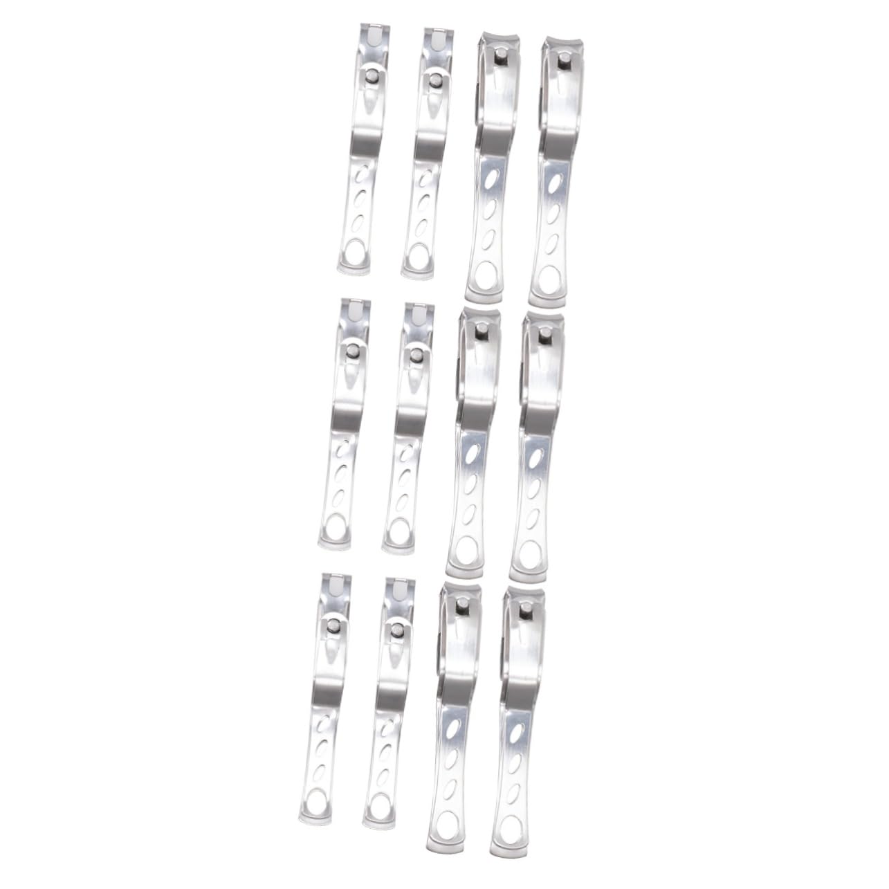 Housoutil 12pezzi Forbicine Per Unghie Inossidabile Manicure e Pedicure Per Unghie e Adatti Per Artificiali Design e