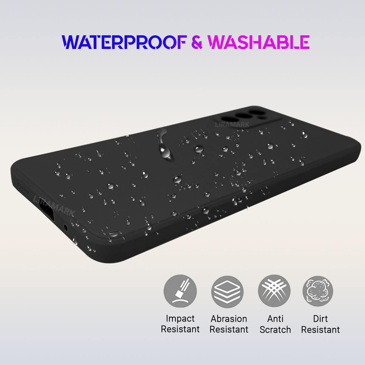 LIRAMARK Silicone Soft Back Cover Case for Samsung Galaxy M52 5G (Silicone Black) — Amazon image 6