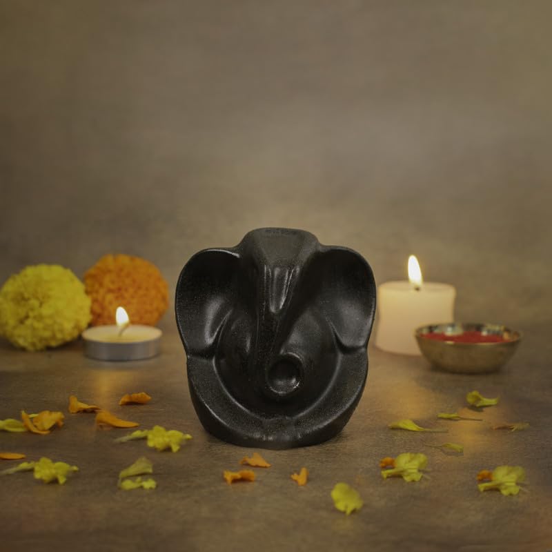 Image of Astrotalk Pyrite Ganesha Ji Murti | Ganesh Idol for Wealth, Prosperity & Positivity | Ganesh Idol for Home Decor & Car Dashboard | Powerful Pyrite Ganesha Idols for New Beginnings & Energy Balance