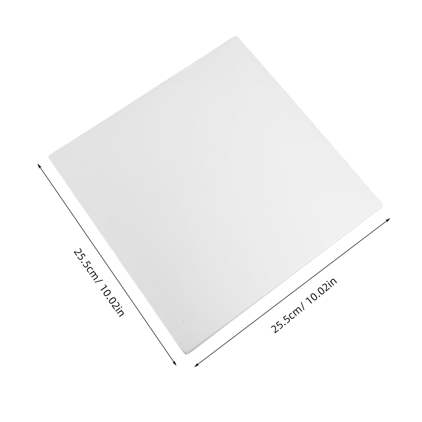 POPETPOP Lot de 10 Planches à Gâteau Blanches en Carton Épais, Support à Gâteau Solide et Élégant, pour Présentation et Display de Desserts et Gâteaux