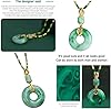 PNZLZIA Hetian Jade Prayer Peace Buckle, Fashionable Jade Pendant Necklace, Sweater Chain Clothing Pendant, Pendant Necklace Versatile Clothing Pendant (1pc) #3
