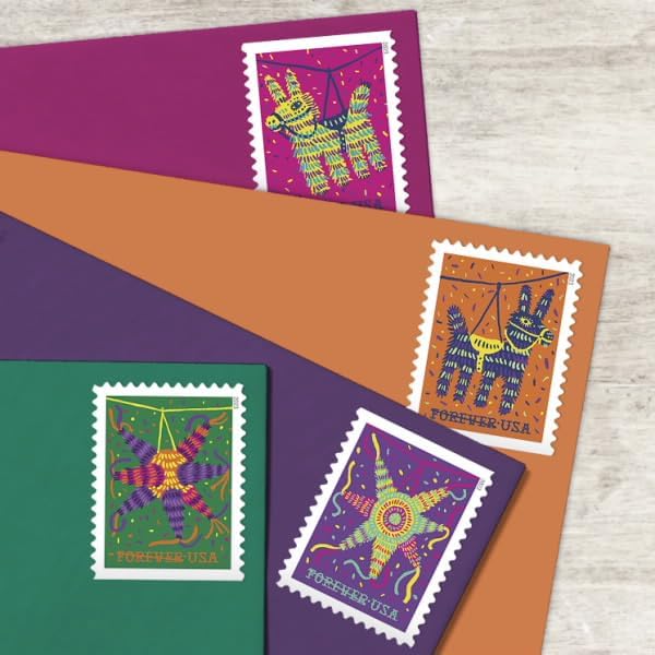 Miniatura 3 de US Stamps SC#5812-5815 2023 Pinatas - Hoja20 - Sellos MNH VF