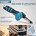 WODHMIEY Cordless Belt Sander 16.8V Electric File with 2 Batteries & 15 Sanding Belts 80–1000 Grits Adjustable Angle Powerful Motor, for Wood Metal DIY Furniture Car Parts Detail Grinding in Blow Case