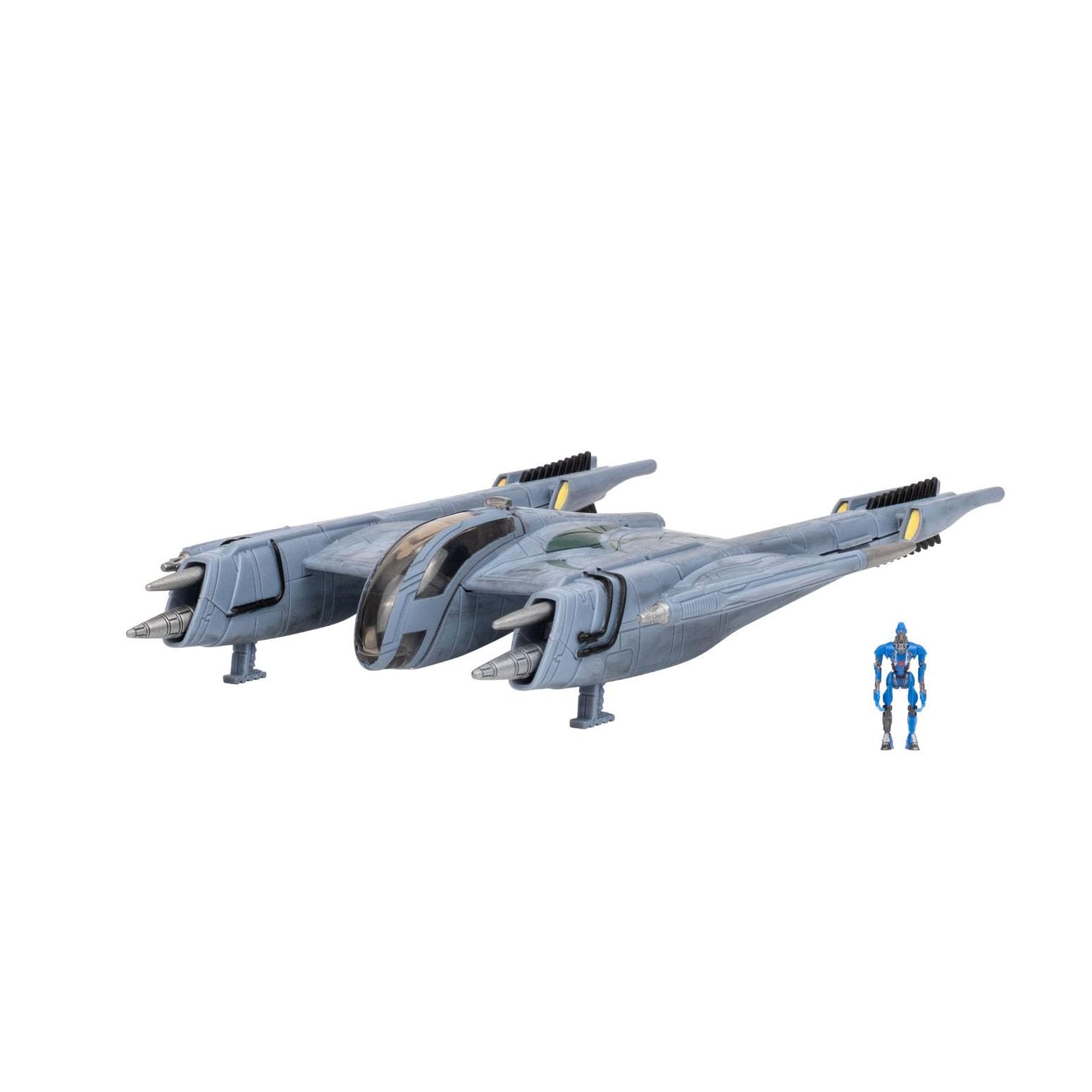 Star Wars Micro Galaxy Squadron Magnaguard Starfighter - Vehículo de 5 pulgadas con accesorio de microfigura de 1 pulgada