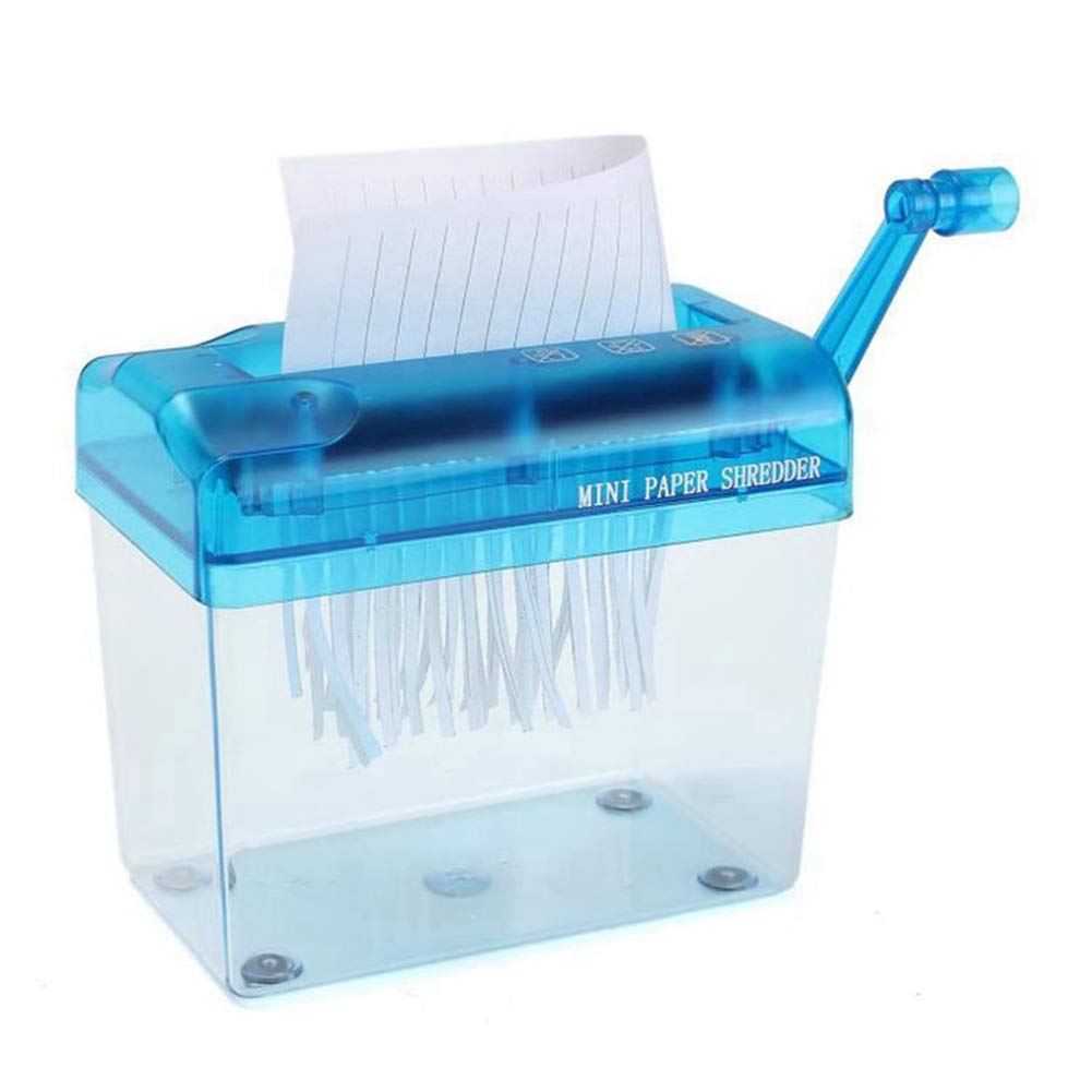 DSMGLRBGZ Shredder, Miniature Paper Shredders for Home Use Crusher File Paper Shredder for Home Office for Family Office Environmental Protection