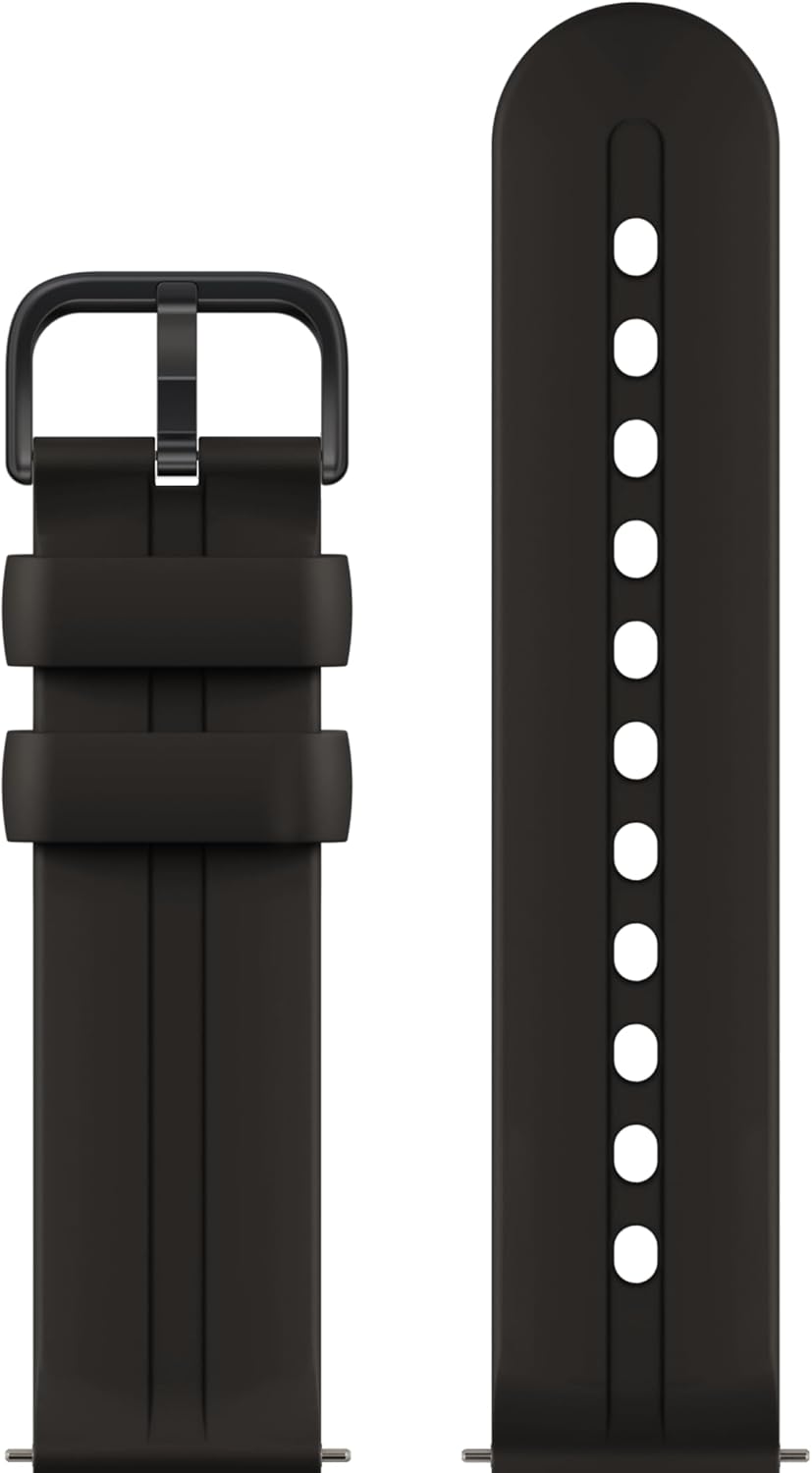 Gabb Watch Style Band - Kids Watch Band Replacement, Flexible, Waterproof Soft Silicone for All Watches, Easily Adjustable, Sweatproof and High-Performance Silicone (Raven Black)