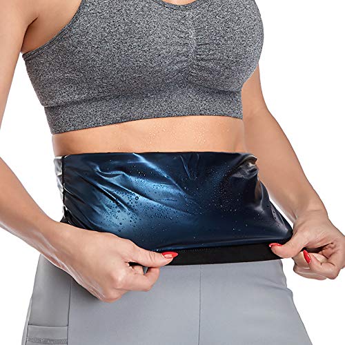 XDgrace Slimming body Shaper Waist Trainer for Women, Sweat Workout Shaper Waist Trimmer, Neoprene-Free Waist Cincher, Sauna Slimming Belt (XX-Large) Black
