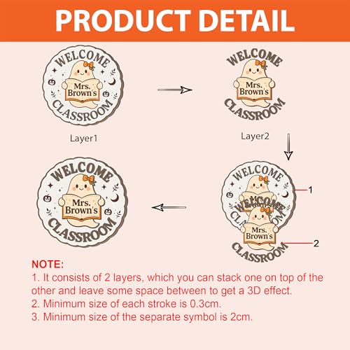 Customizable Halloween Teacher Sign – Personalized Wizard Classroom Door Decor – Unique Wooden Welcome Plaque for Back to School Gifts - Image 8