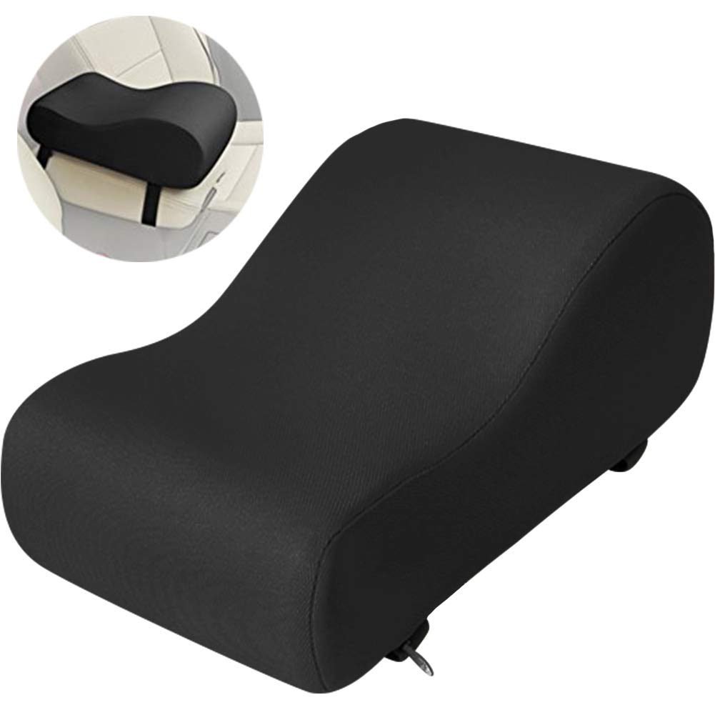 TINTON LIFEHeightening Pad Soft Memory Foam Car Armrest Center Consoles Cushion Universal Arm Pad Auto Seat Cushion Black 0520A-FSD1-1