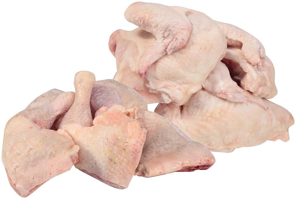 Tyson Quarter Medium Chicken Breast and Leg - 48 per case.