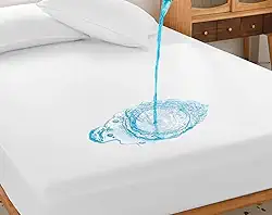 Protetor de Colchão, Impermeável, Respirável, Com Elástico, Macio, Malha Gel (Queen)