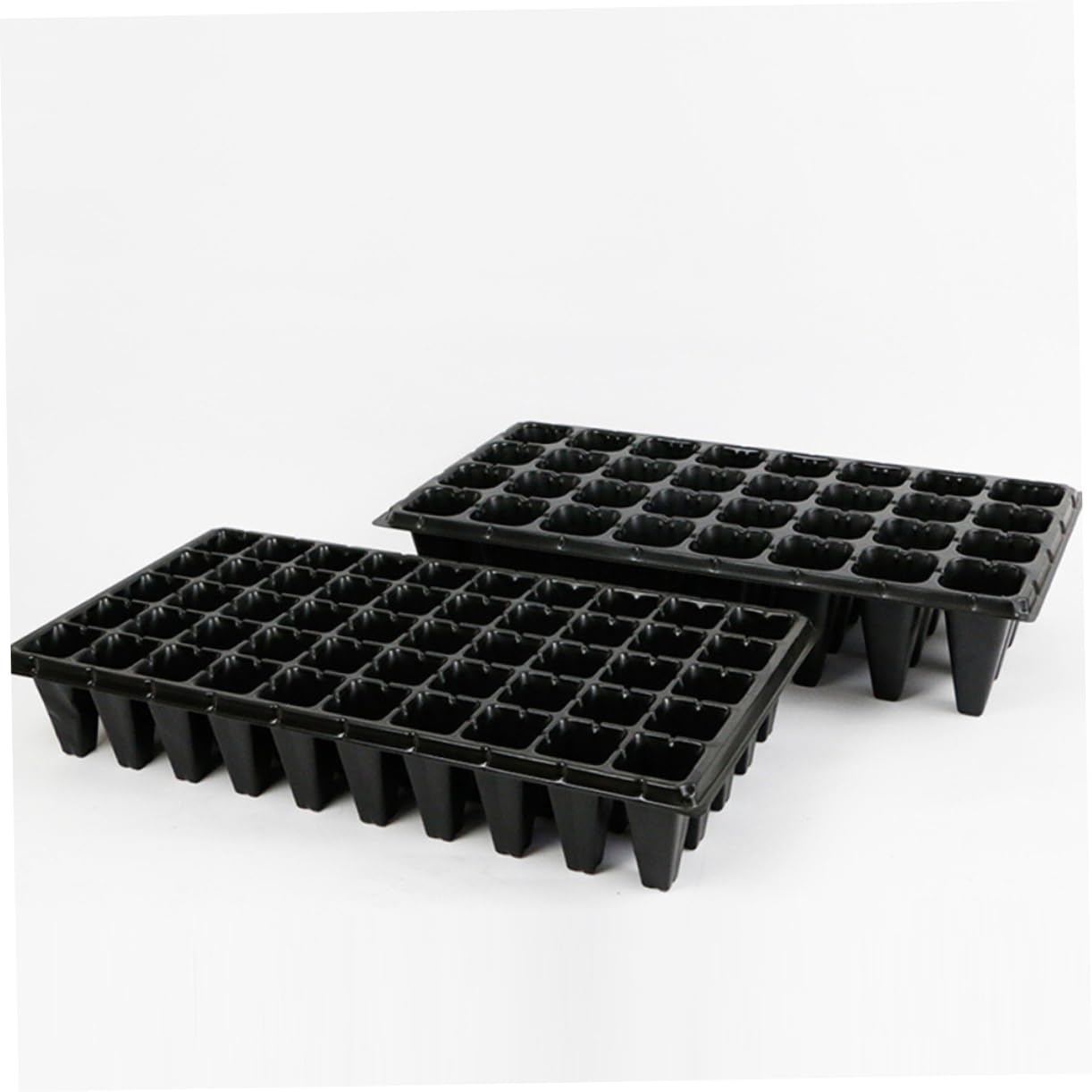 Plateau de Germination en Plastique Lot de 5 50 Alvéoles pour Jardinage et Bac à Plantes Ventilé Retrait Facile pour Semis et Propagation