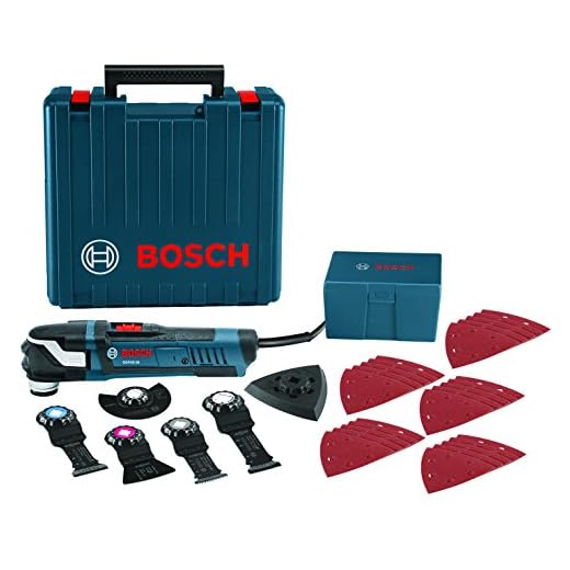 BOSCH Power Tools Oscillating Saw - GOP40-30C â€“ StarlockPlus 4.0 Amp Oscillating MultiTool Kit Oscillating Tool Kit Has No-touch Blade-Change System, 32 Accessories and Case