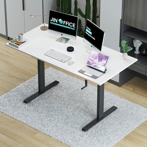 Jin Office Vertex Manual Height Adjustable Standing Desk| Adjusta...