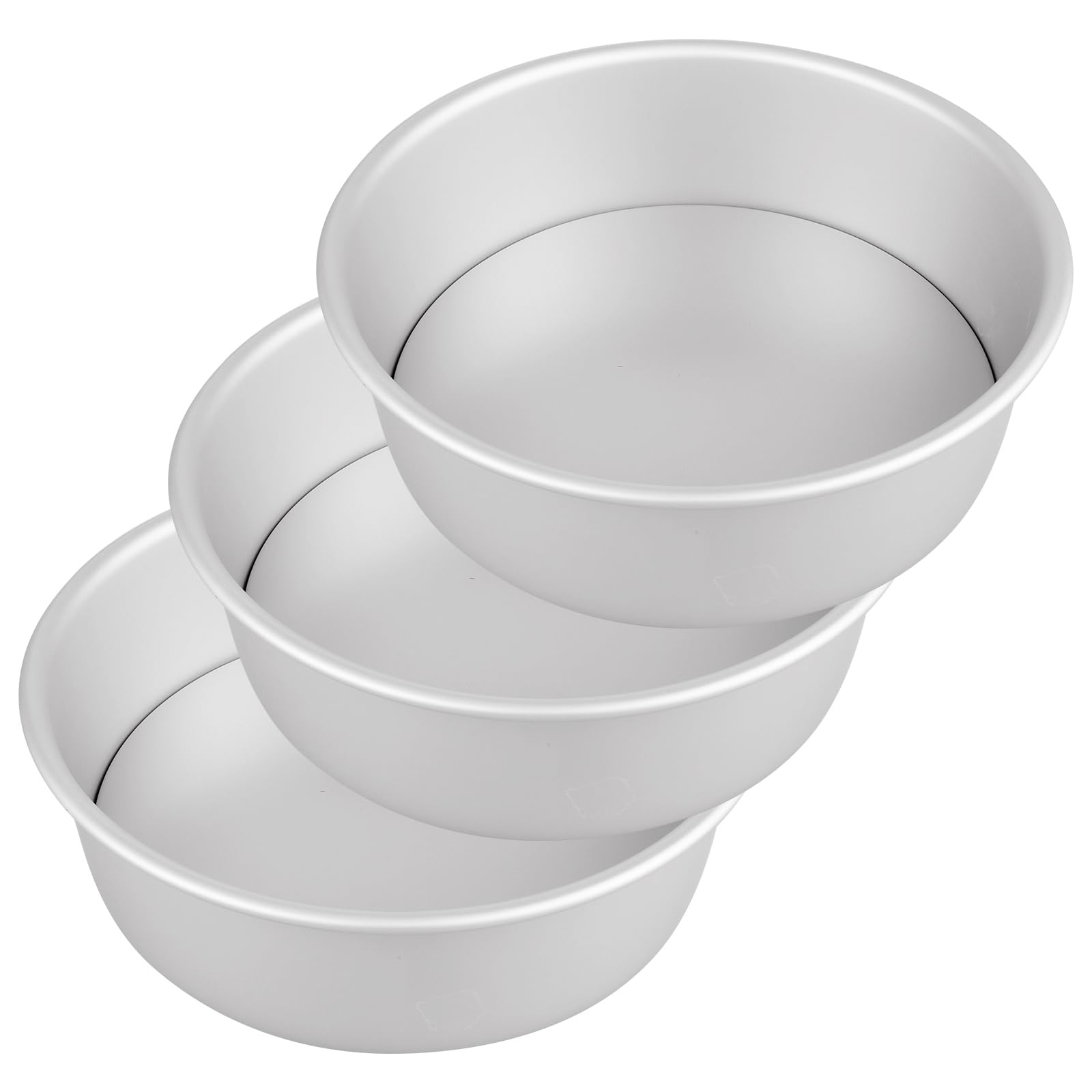 ASelected 3Pcs 9In Cake Tin Non-Stick Deep Aluminum Round Cake Pan, with Removable Bottom for Baking Christmas Birthday Wedding Layer Cake Pan Bakeware Set