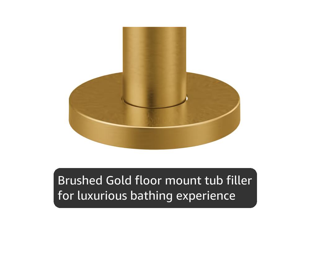 Moen Align Brushed Gold One-Handle Freestanding Floor Mount Tub