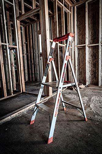 Little Giant Ladders, Flip-N-Lite, 4-Foot, Stepladder, Aluminum, Type 1A, 300 lbs Rated (15272-001)