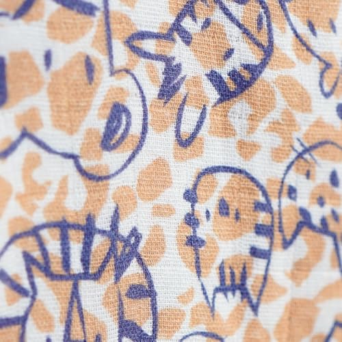 Image of The Boo Boo Club Muslin Jhabla and Short Set GOTS Certified Organic Cotton | Short Sleeve Snap Button Vest | Summer Wear Set | Printed Jhabla with shorts