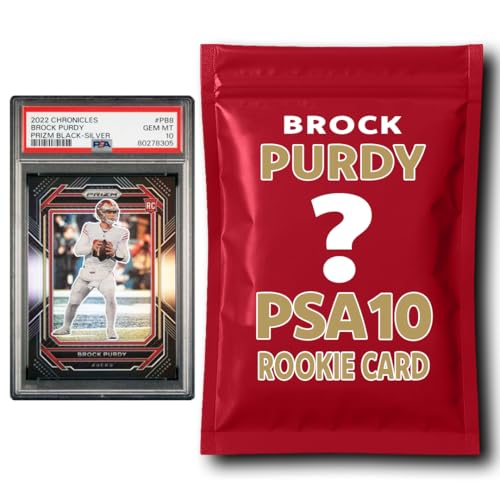 Brock Purdy PSA 10 Graded Football Rookie Card Mystery Pack