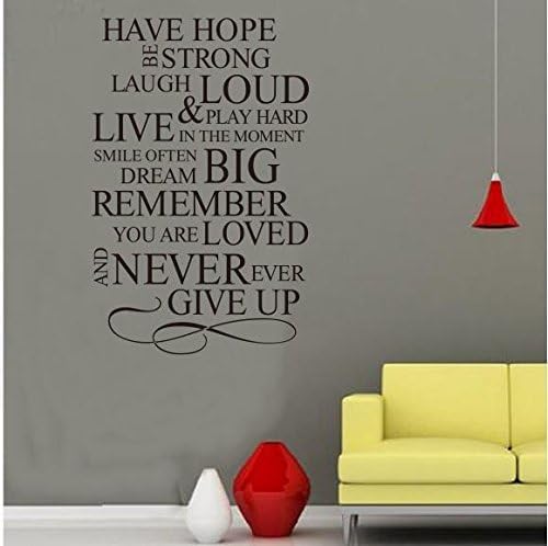 HAVE HOPE - 31" X 23" Wall Sticker Quotes Decor Removable stickers decor Vinyl Art