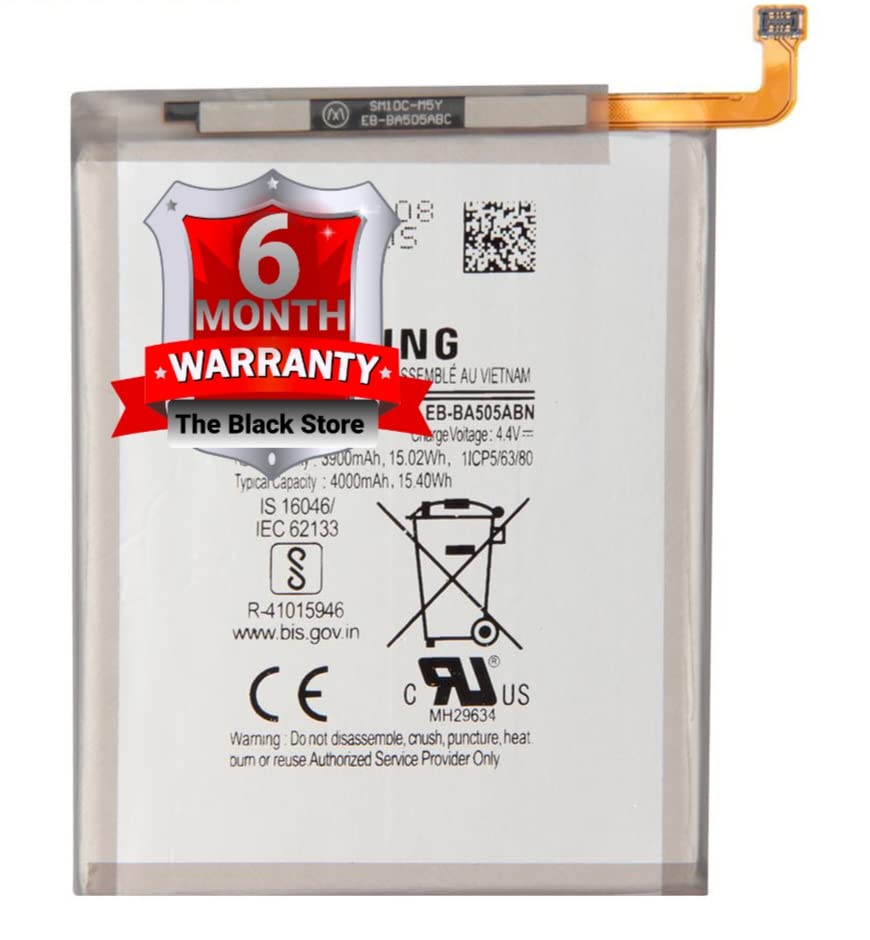 Image of Original Battery BA505ABU Compatible for Samsung A30, A50, A20, A30S A305F A505F A205F A307F (4000 mAh) with 6 Months Replacement Warranty