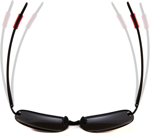 Miniatura 6 de FONHCOO Gafas de sol deportivas polarizadas con protección UV para hombres y mujeres, marco sin montura para ciclismo, pesca, conducción