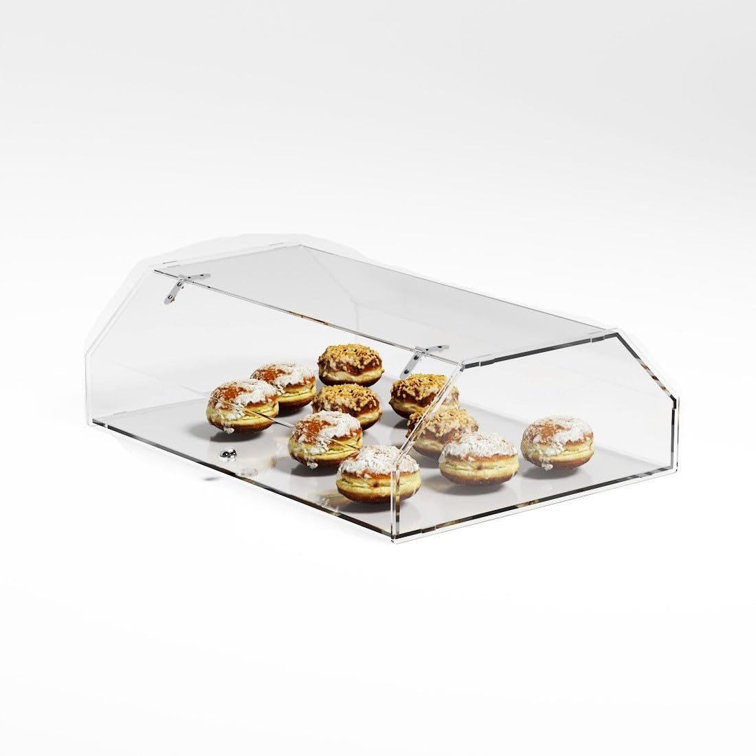 Vetrina da banco in plexiglass trasparente - Misure: 60 x 43 x H19 cm