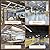 ONLYLUX 8ft LED Shop Lights, 8 Foot Led Lights,72w 9500LM 6000K LED, 96'' T8 Integrated LED Tube, Linkable Led Bulbs for Garage, Warehouse, v Shape Clear Lens (10 Pack)