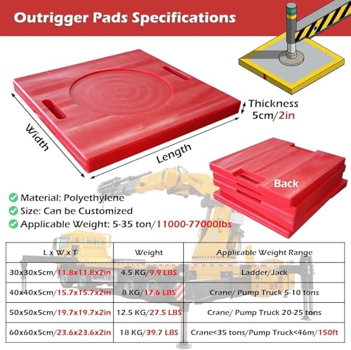 Stabilisateurs de grue empilables support de vérin camping-car