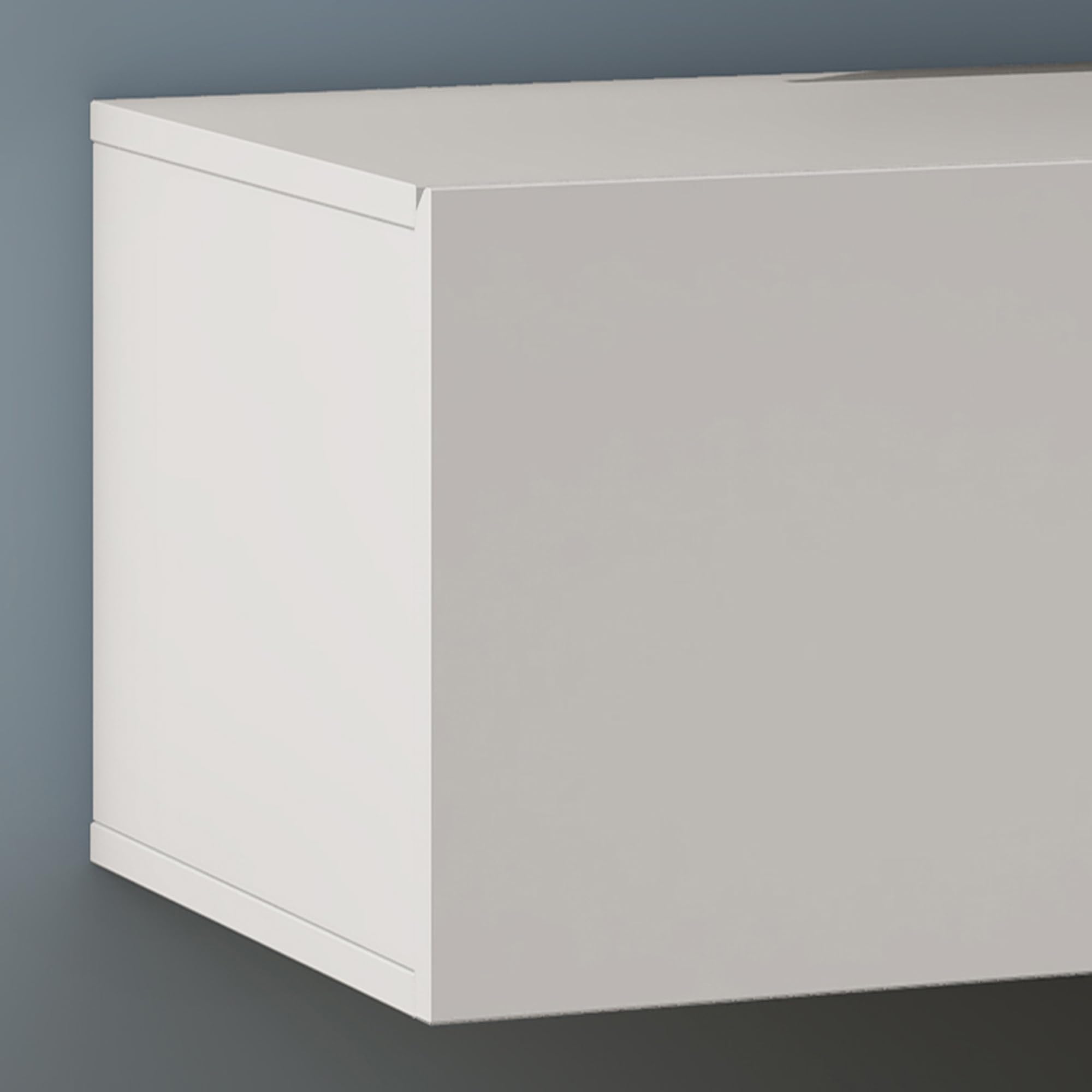 Mai & Mai Fernsehtisch Fernsehschrank TV Schrank Verdeckter Griff mit Soft-Close Lowboard Hängeschrank für Wohnzimmer in Matt Weiß BTH: 120x40,2x30 cm Fernsehschrank02
