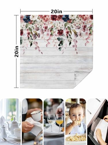Servilletas de Tela Valentine Rose Set 4 50.5x50.5 cm miniatura 7