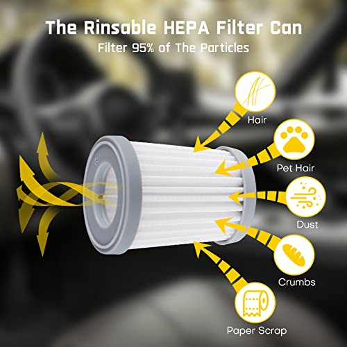Fanttik Cruise V9 Car Vacuum Cleaner 2-Pack Replacement HEPA Filter