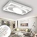 Produktbild 78W Dimmbar LED Deckenleuchten Deckenlampe Schlafzimmer Wohnzimmer Lampe Energiespar Licht (Weiß-Quadrat 78W Dimmbar)