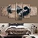 Produktbild FSKJWLH Wandkunst Hd Prints Bilder Home Decor Poster Auf Leinwand 5 Stück Fitness Gym Sport Hanteln Gemälde Wohnzimmer Gerahmt @ 20x35_20x45_20x55cm-rahmenlos