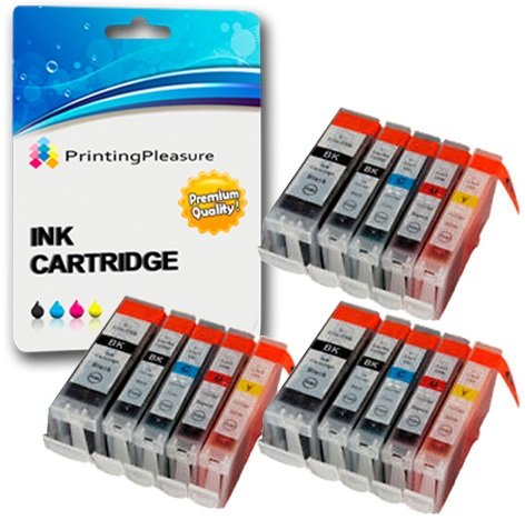 15 (3 SETS) Compatible BCI-3 BCI-6 Ink Cartridges for Bubble Jet i860 i865 Pixma iP4000 iP5000 MP750 MP760 MP780 BJI-9100 - Large Black/Small Black/Cyan/Magenta/Yellow, High Capacity