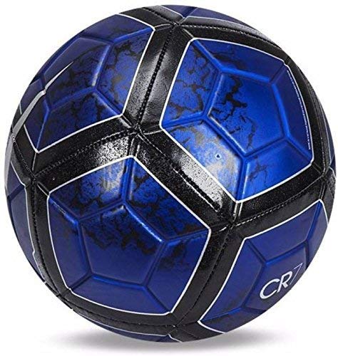 Gravin Blue CR7 Prestige Barcelona(12 Pannal) Football & Air niddle, Size 5 No-image-7