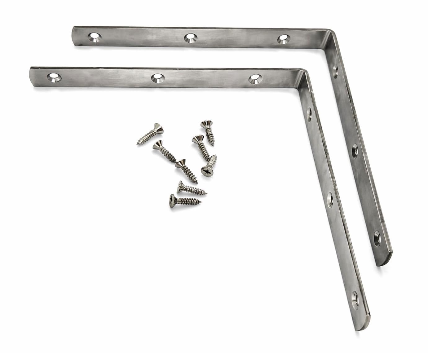 Stainless Steel L Clamp Bracket 20mm x 25mm with SS Screw | Heavy Duty Right Angle Corner Support | SS L Bracket for Furniture, Shelf & Cabinet Fixing (1 inch, Pack of 4) — Amazon image 11